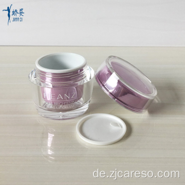 Rosa Hautpflege-Acrylcremedose für Kosmetik